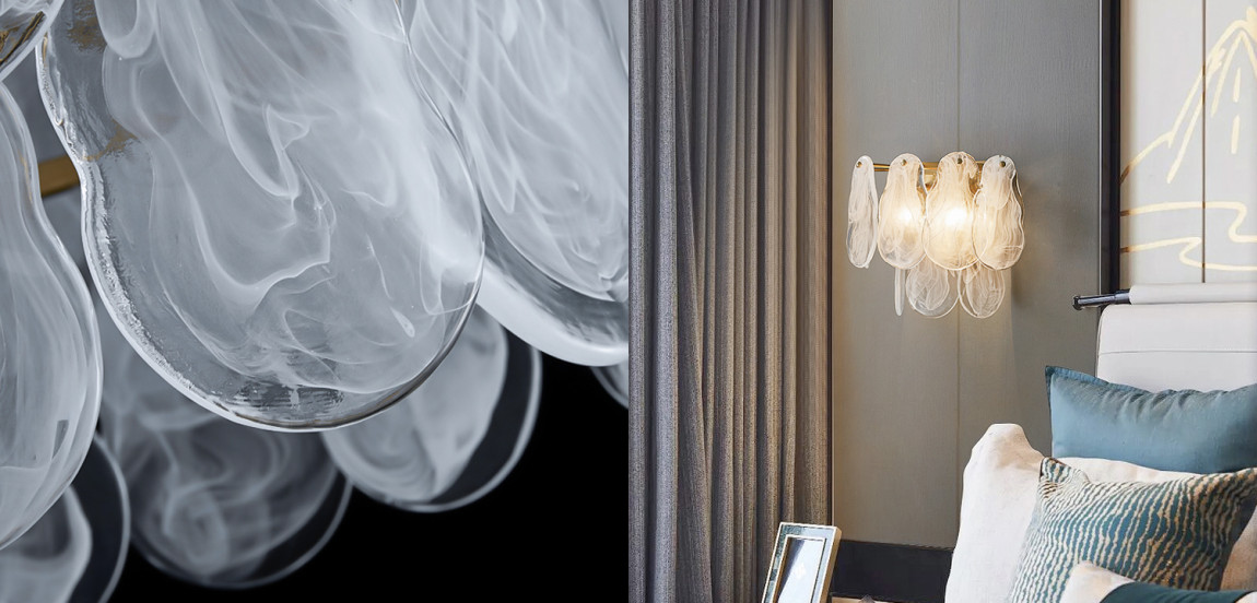 Бра Maat Textured Glass Sconce