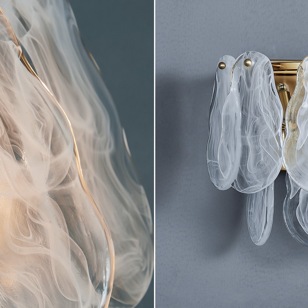 Бра Maat Textured Glass Sconce