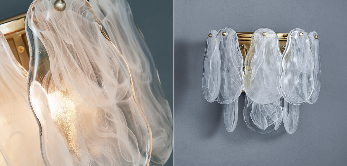 Бра Maat Textured Glass Sconce