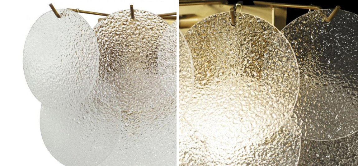 Бра Nimbus Рельефное Прозрачное стекло