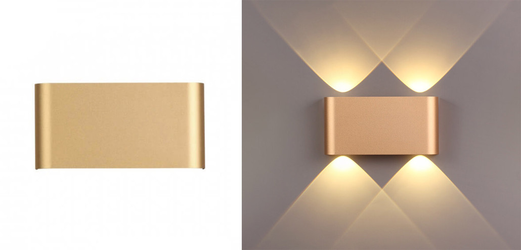 Бра Obverse Gold Rectangle A Wall lamp