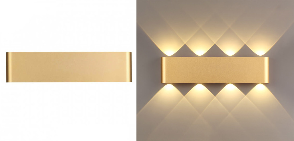 Бра Obverse Gold Rectangle B Wall lamp