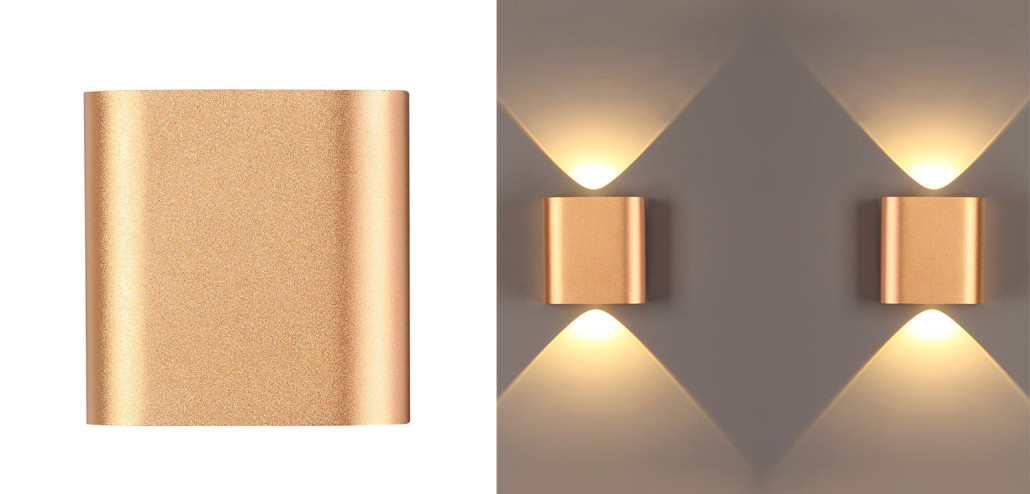 Бра Obverse Gold Square Wall lamp