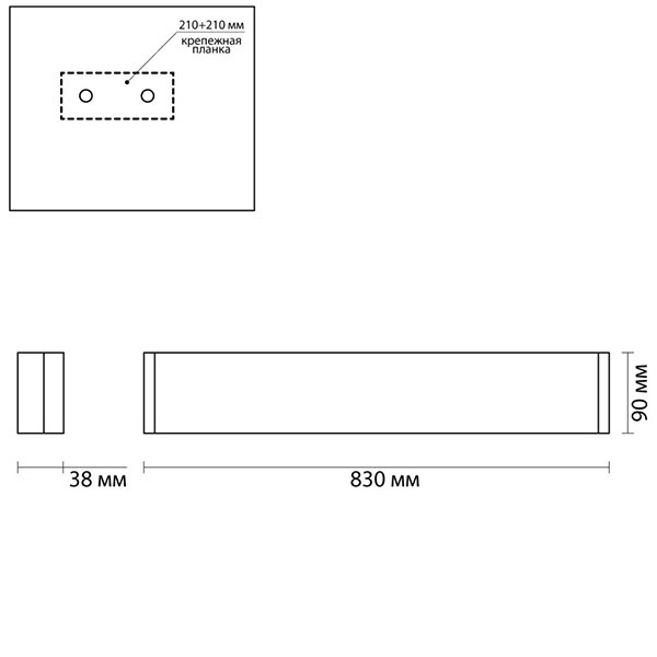 Бра Obverse Gold Wall lamp