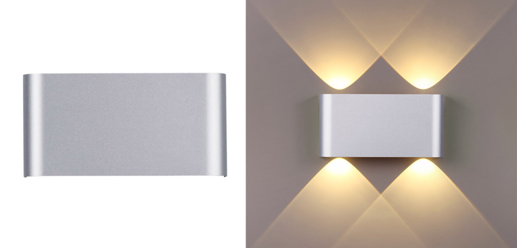Бра Obverse Silver Rectangle A Wall lamp