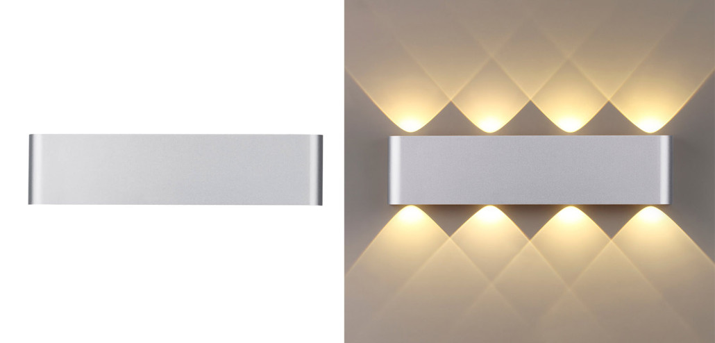 Бра Obverse Silver Rectangle B Wall lamp