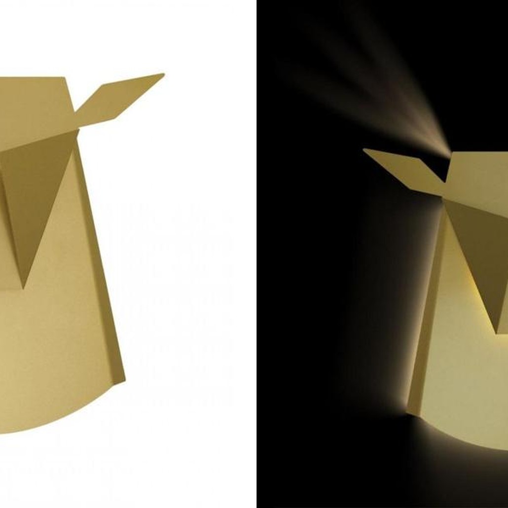 Бра Origami animals Deer Gold