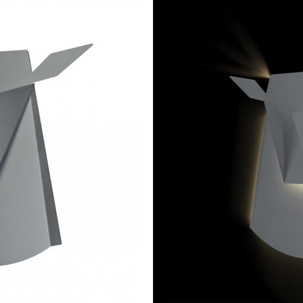 Бра Origami animals Deer Silver