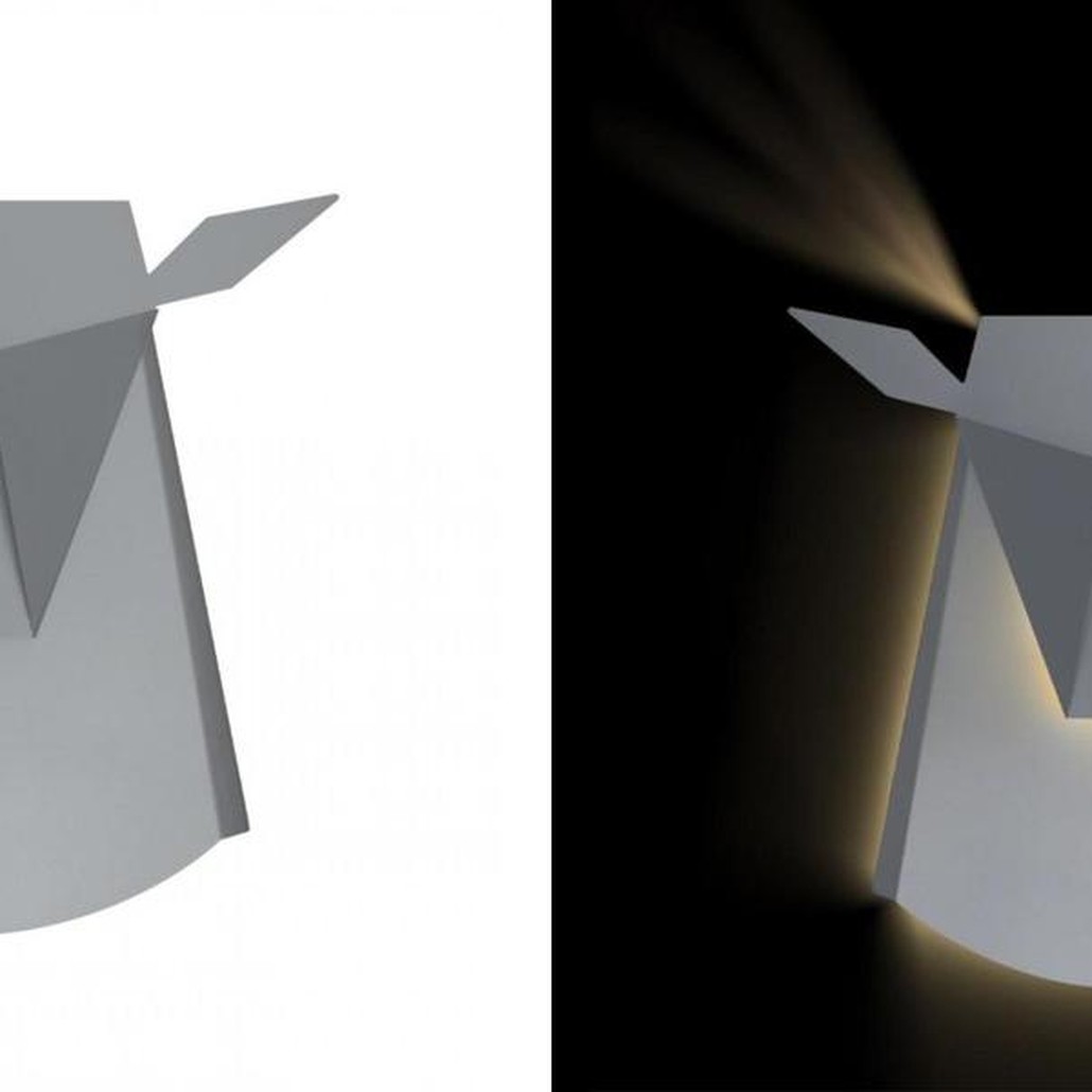 Бра Origami animals Deer Silver