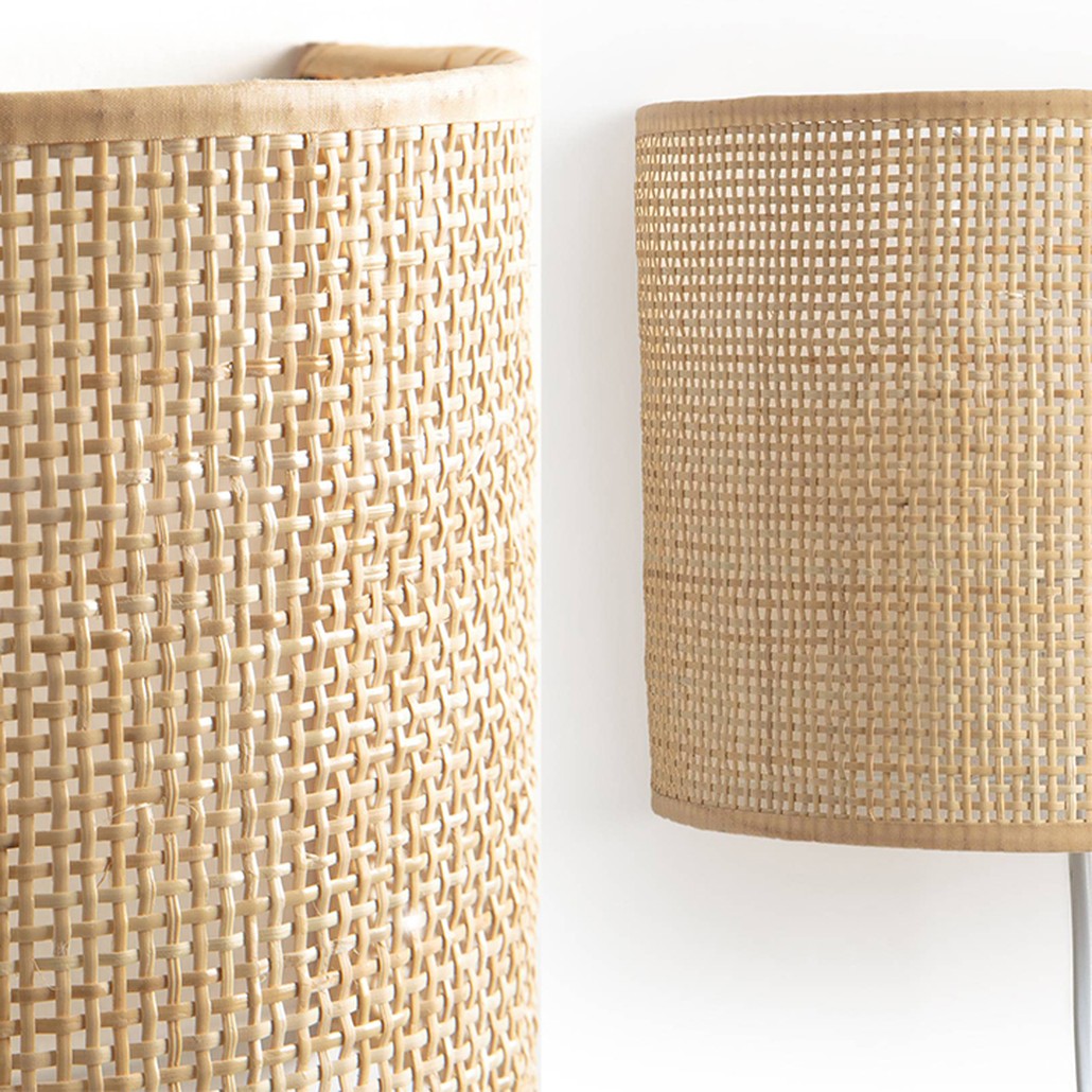 Бра Ottar Wicker Bamboo Cane beige