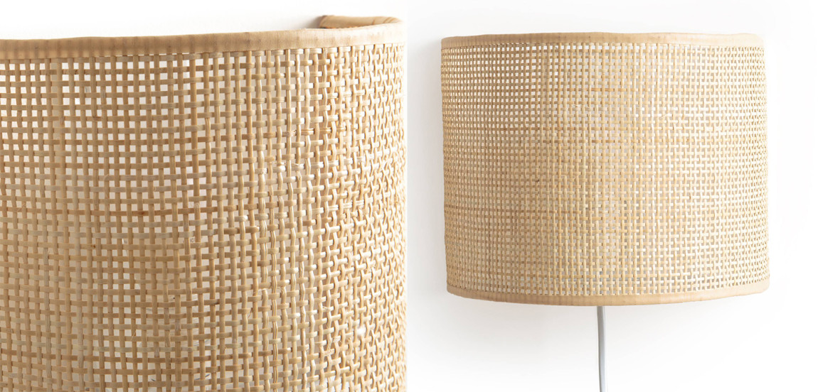 Бра Ottar Wicker Bamboo Cane beige