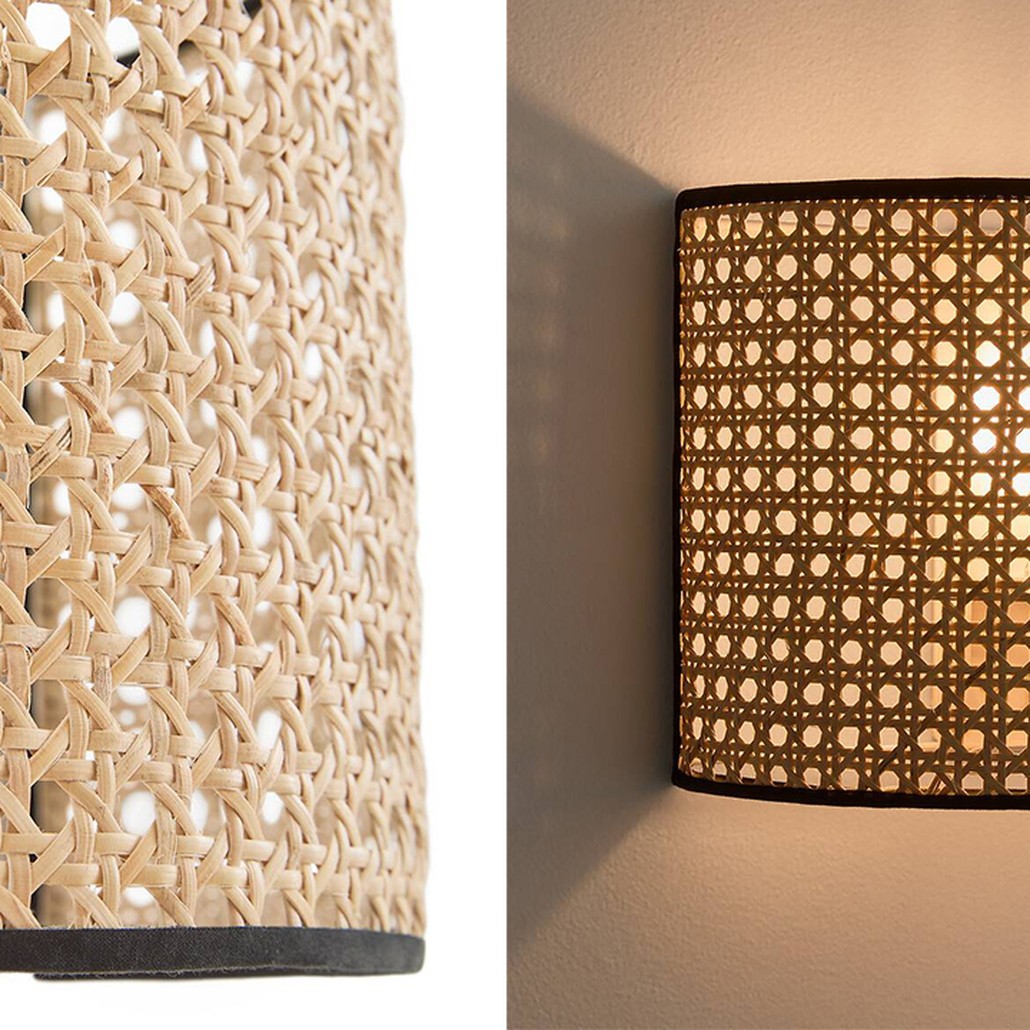 Бра Ottar Wicker Rattan beige black