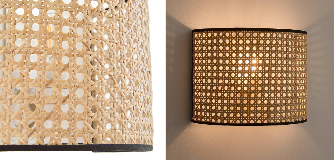 Бра Ottar Wicker Rattan beige black