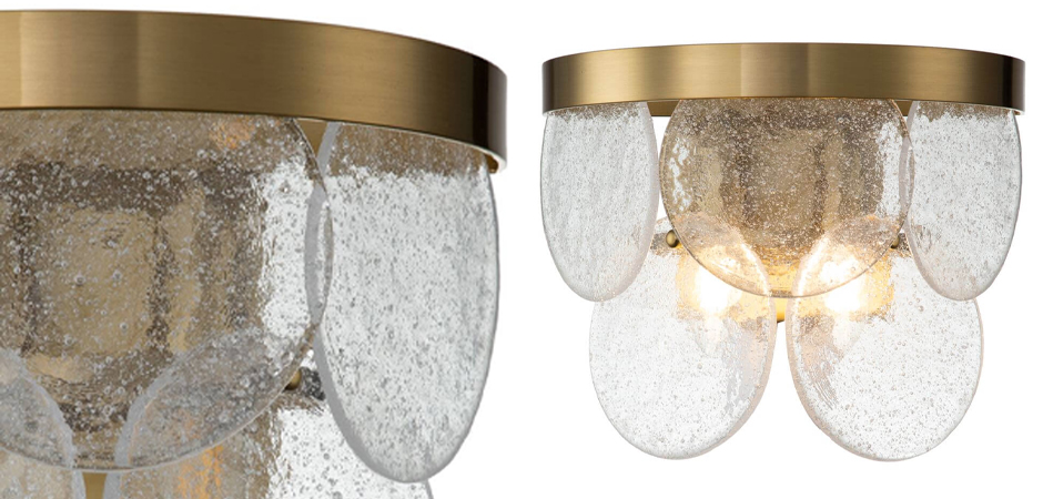 Бра Petals Латунь и Стекло Pulegoso