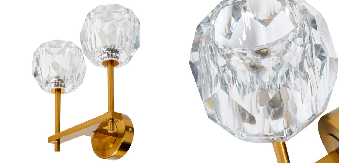 Бра Boule de Cristal Double Wall Lamp Gold