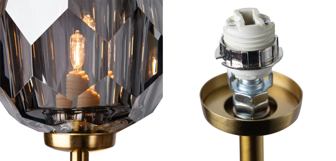 Бра Boule de Cristal Single Sconce smoky