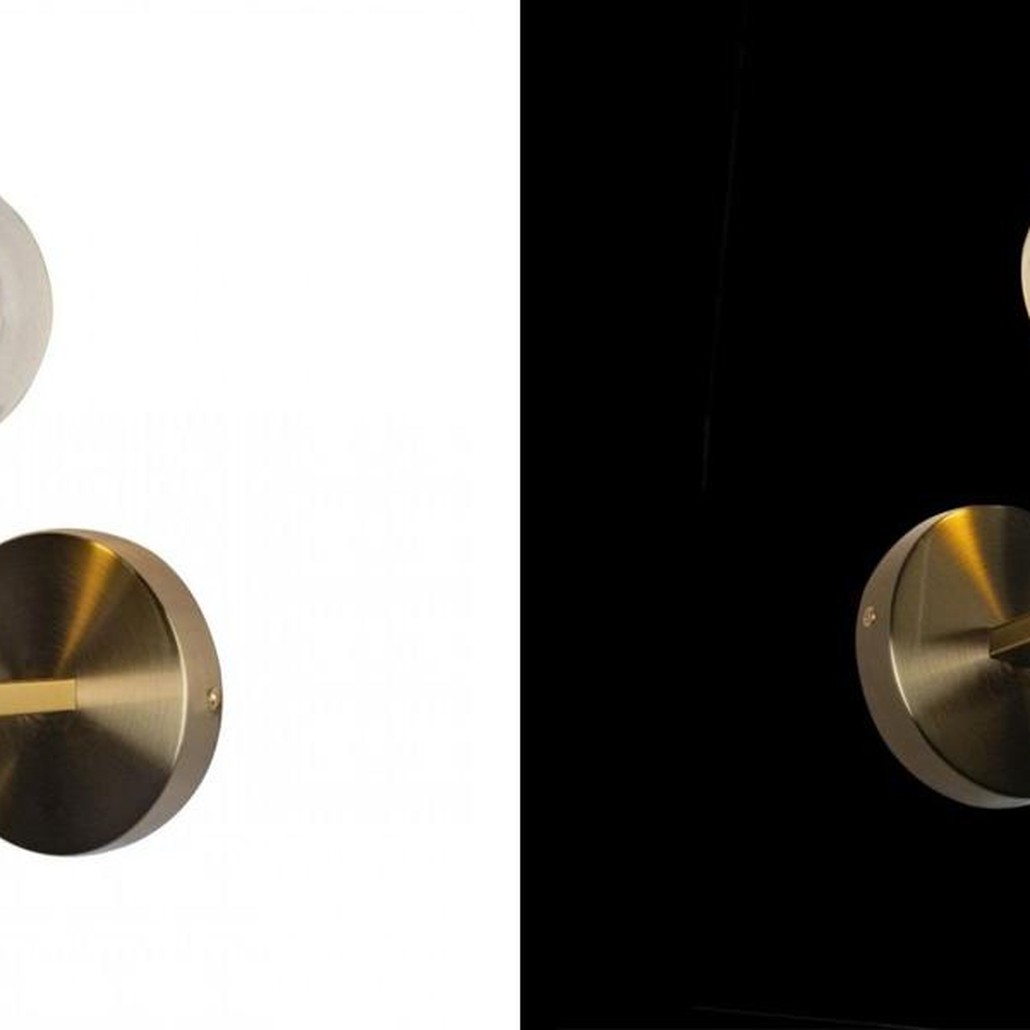 Бра Boule de Cristal Single Wall Lamp amber Gold