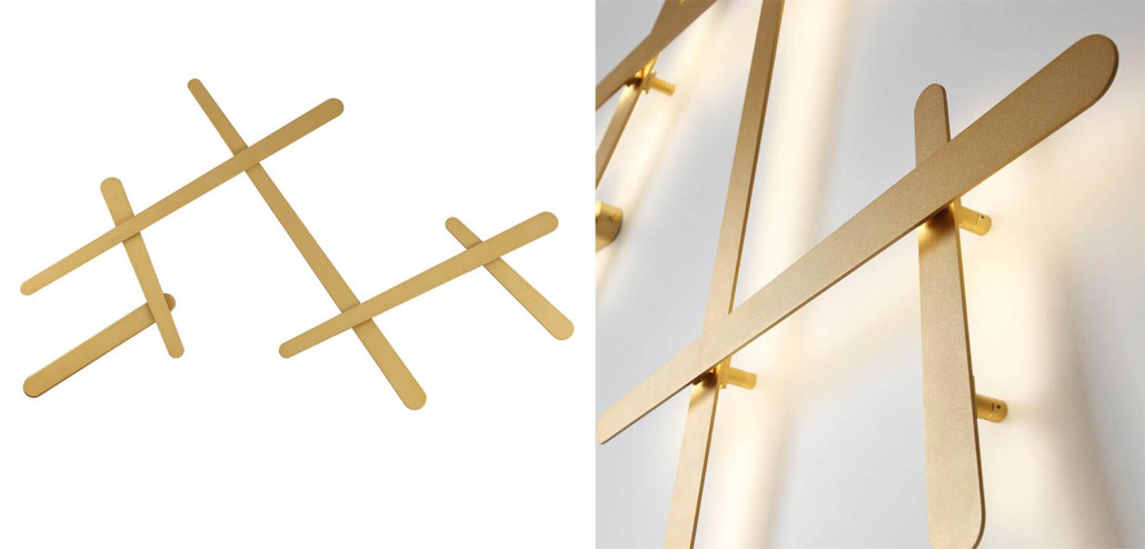 Бра Rolf Gold Labarint Lines