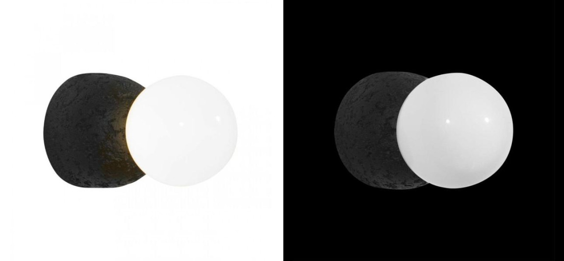 Бра Sea foam Black диаметр 10