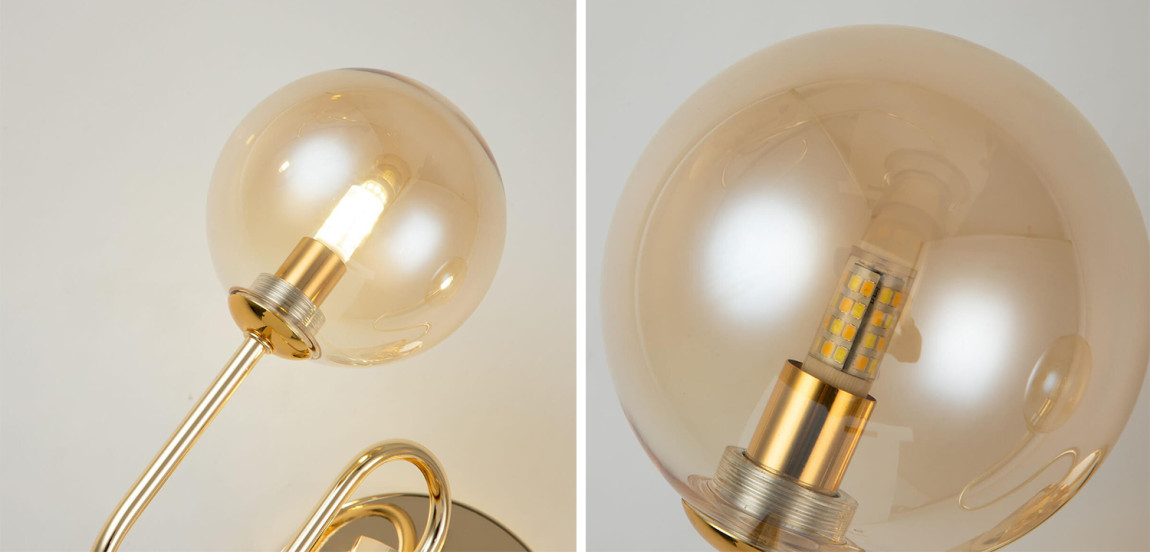 Бра Sheiry Glass Ball Wall Lamp