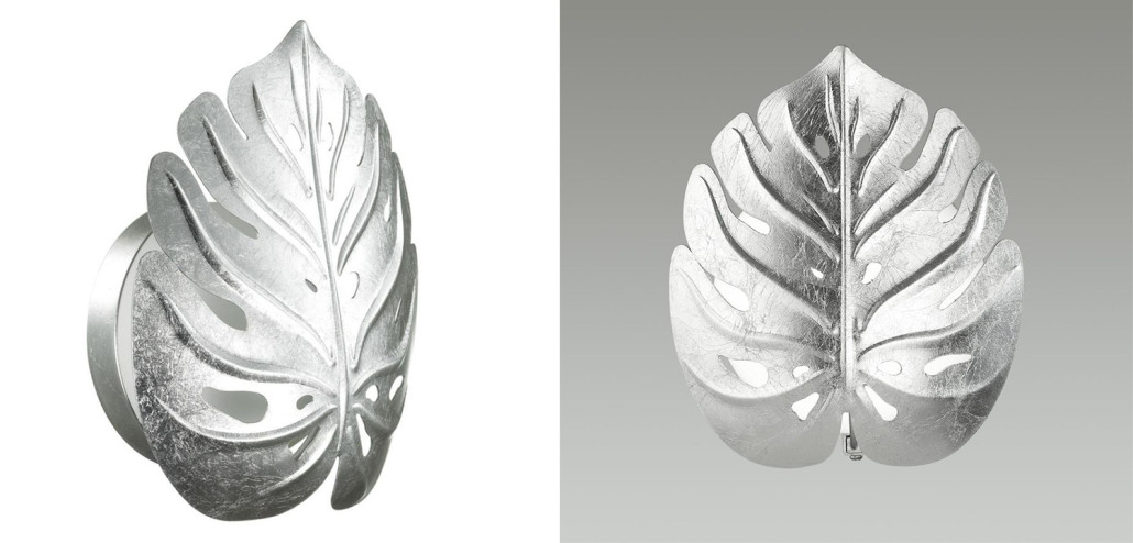 Бра Silver Monstera Leaf