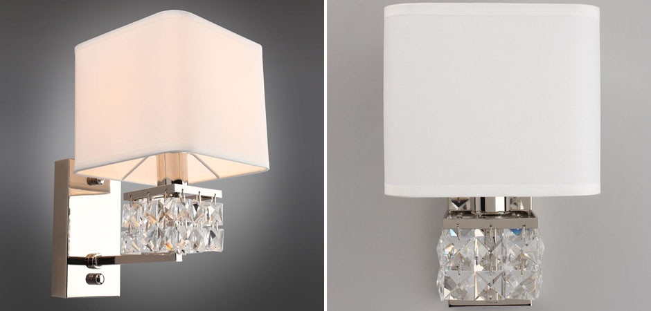 Бра Square Crystal с Абажуром