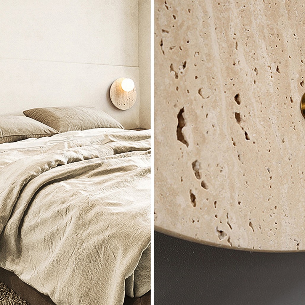 Бра STIAN TRAVERTINE WALL Круг