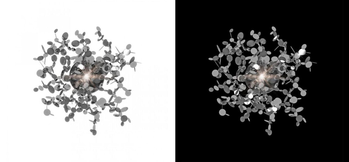 Бра Terzani Argent Silver диаметр 30