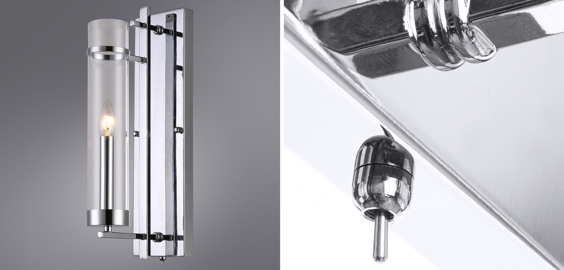 Бра Trondheim Chrome Wall Lamp