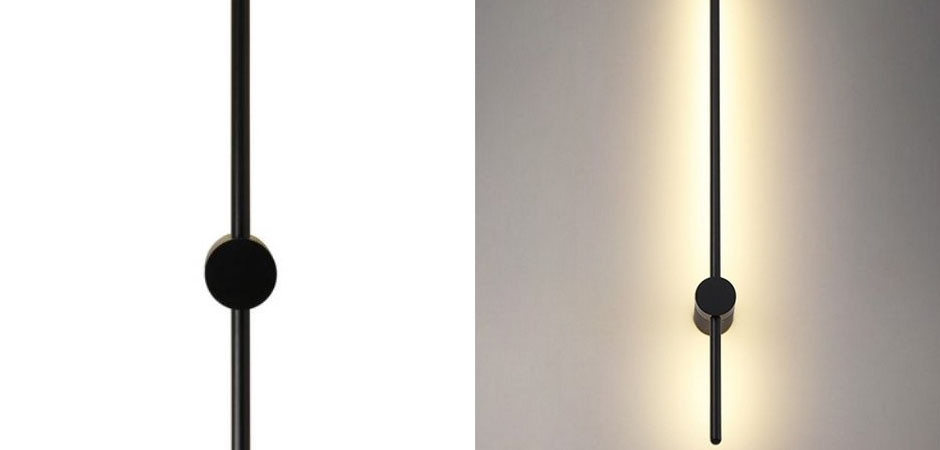 Бра Trumpet Tube Black 60 см