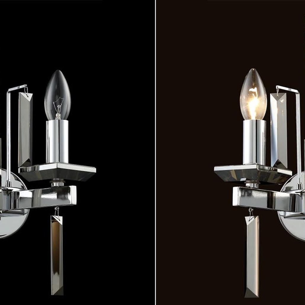 Бра Vivien Crystal Chrome Wall Lamp