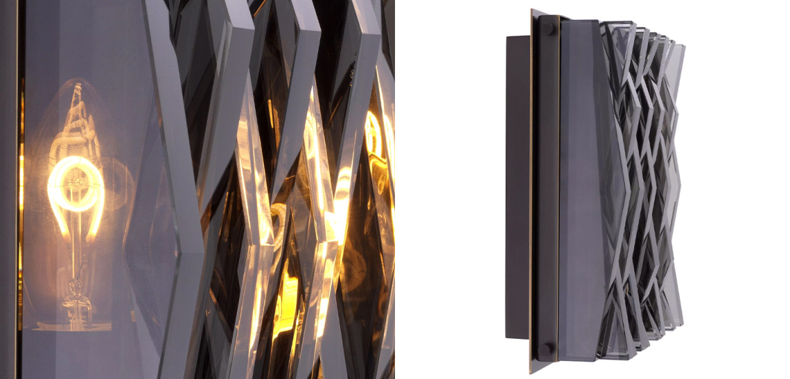 Бра Wall Lamp Nuvola S Smoke
