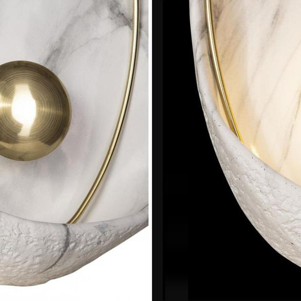 Бра Белая Жемчужина Ginger & Jagger Pearl WALL LAMP