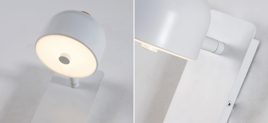 Бра белого цвета с выключателем Skoddy