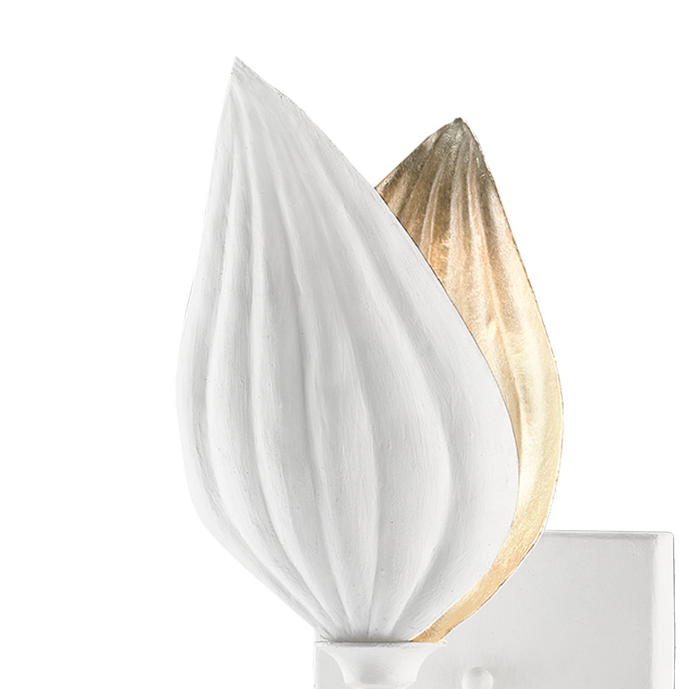 Бра белое в виде цветка White Floral Motif