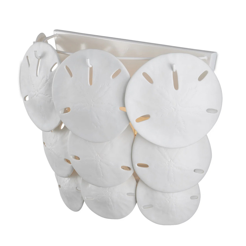 Бра белое настенное с подвесными элементами White Natural Lines