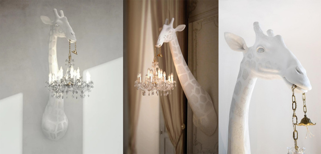Бра белый жираф White Giraffe Wall Lamp Sconce Chandalier