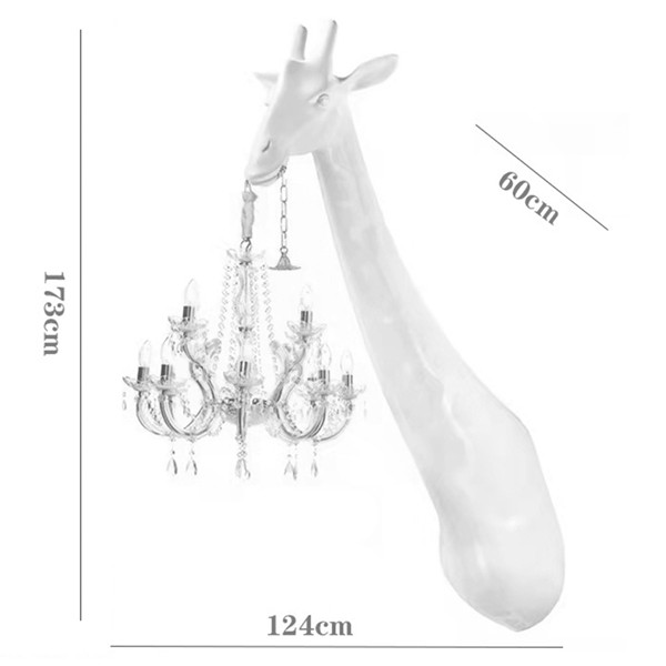 Бра белый жираф White Giraffe Wall Lamp Sconce Chandalier