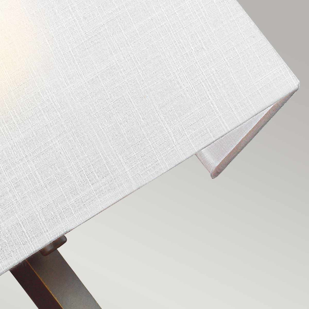 Бра бронзового цвета с полукруглым матовым стеклянным плафоном в геометрическом каркасе Feiss