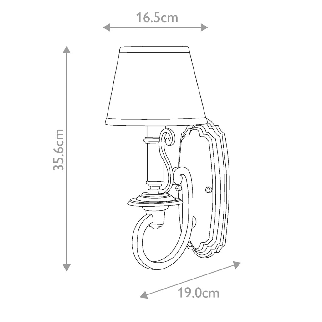 Бра бронзового цвета со светло-янтарным абажуром из органзы Hinkley