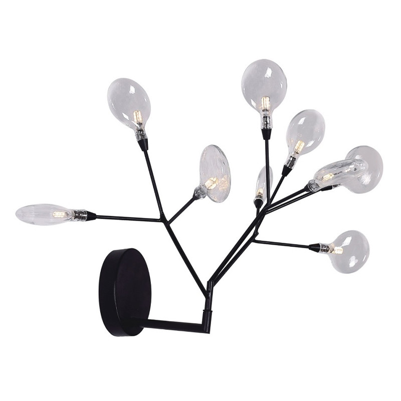 Бра в виде ветвей с прозрачными круглыми плафонами Moooi