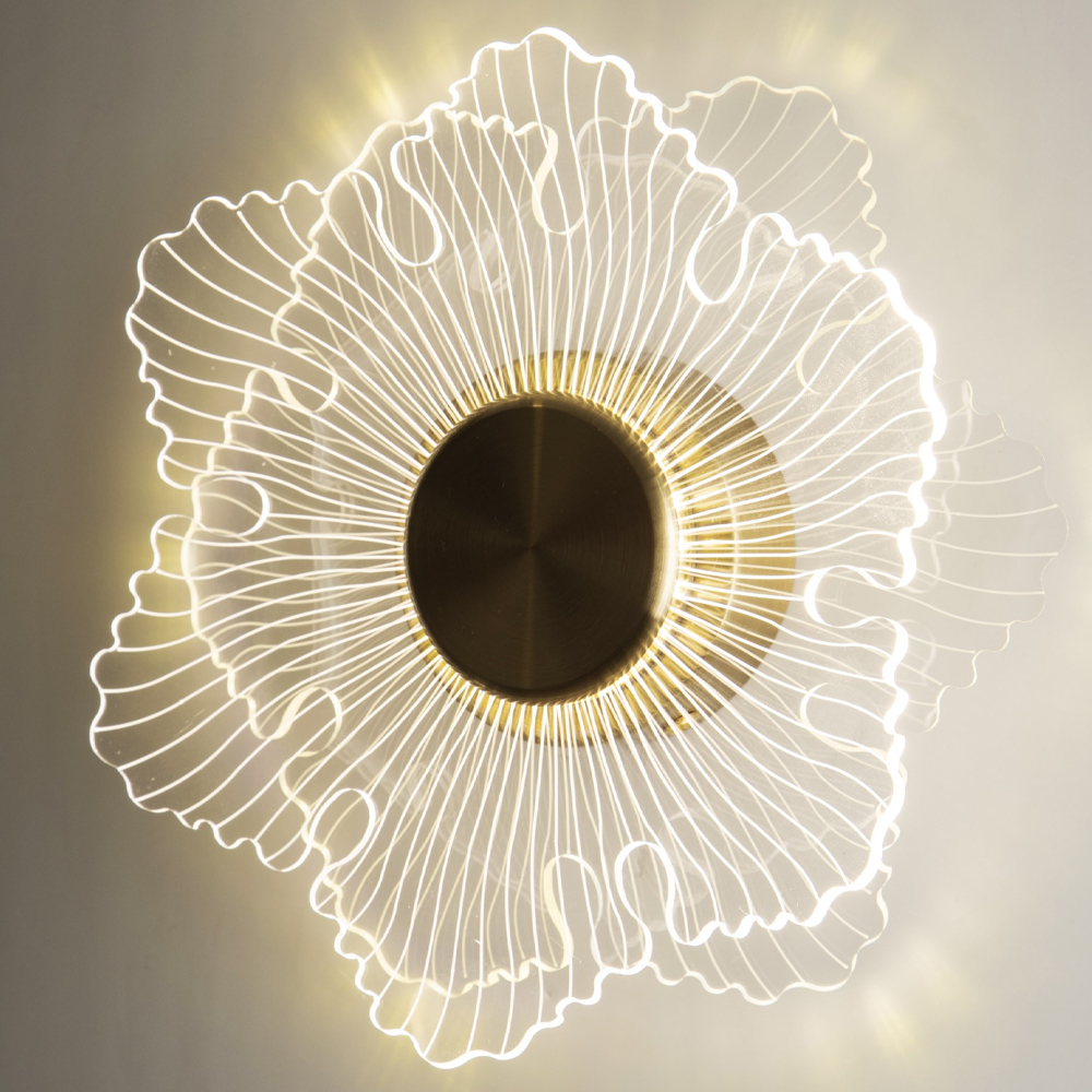 Бра в виде цветка Loggia White Flower Acrylic Wall Lamp