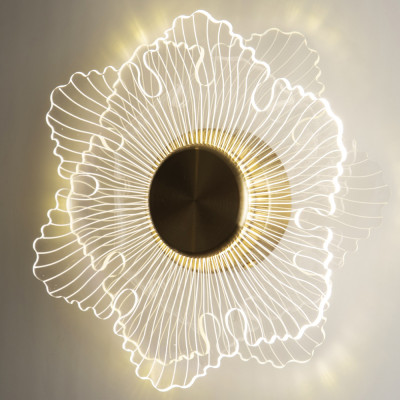 Бра в виде цветка Loggia White Flower Acrylic Wall Lamp
