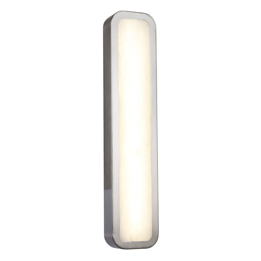 Бра в металлическом корпусе с рассеивателем из бежевого алебастра Cryptocrystalline Stone