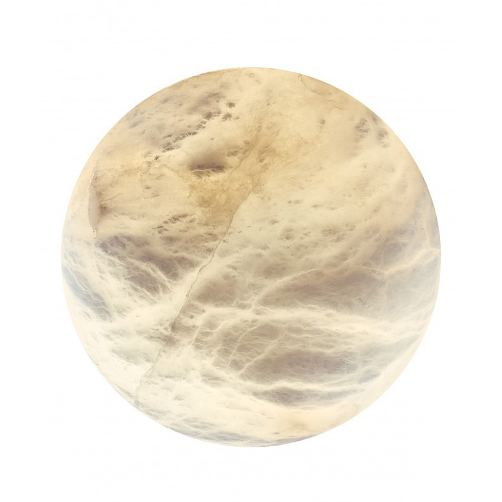 Бра в форме диска из натурального камня Cryptocrystalline Stone