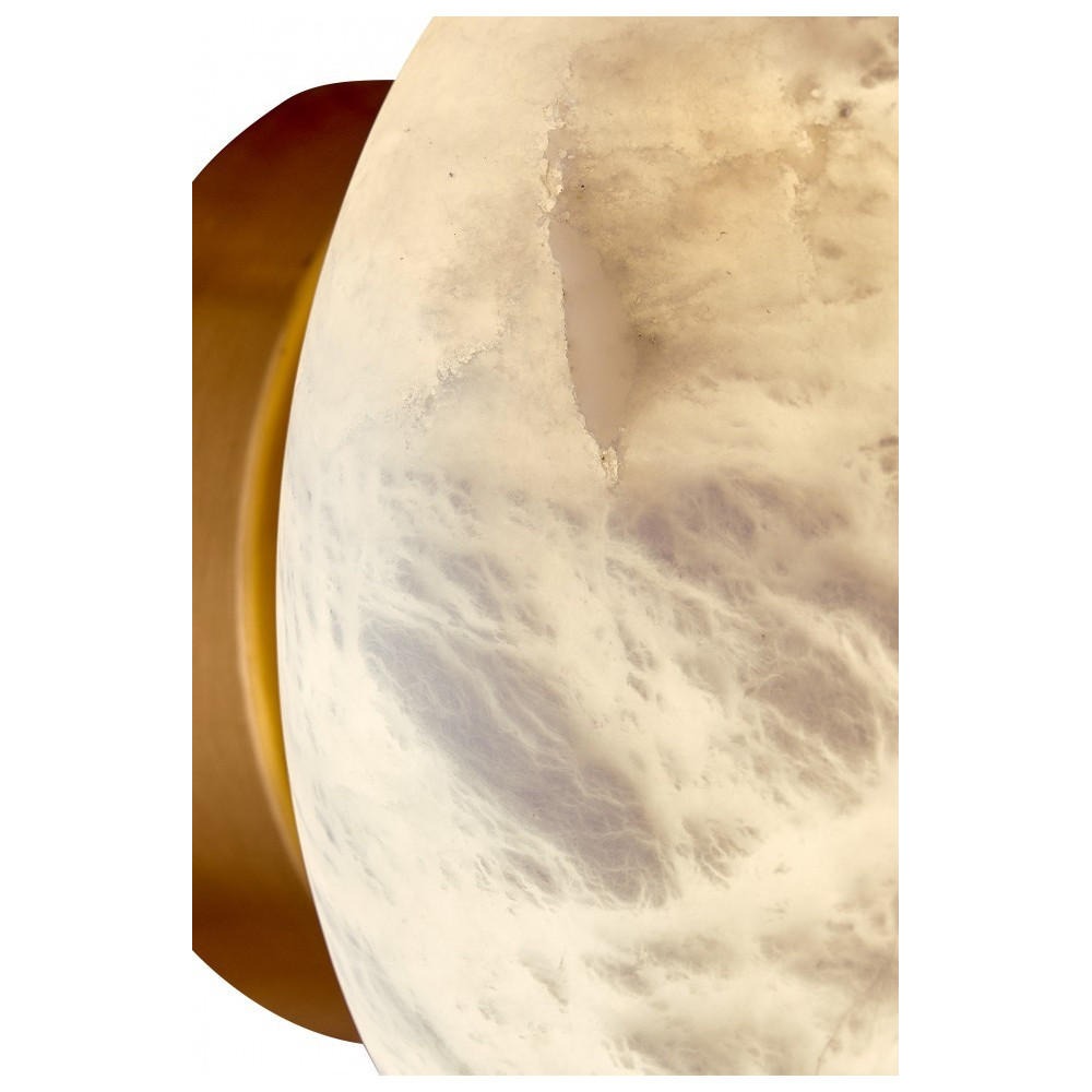 Бра в форме диска из натурального камня Cryptocrystalline Stone