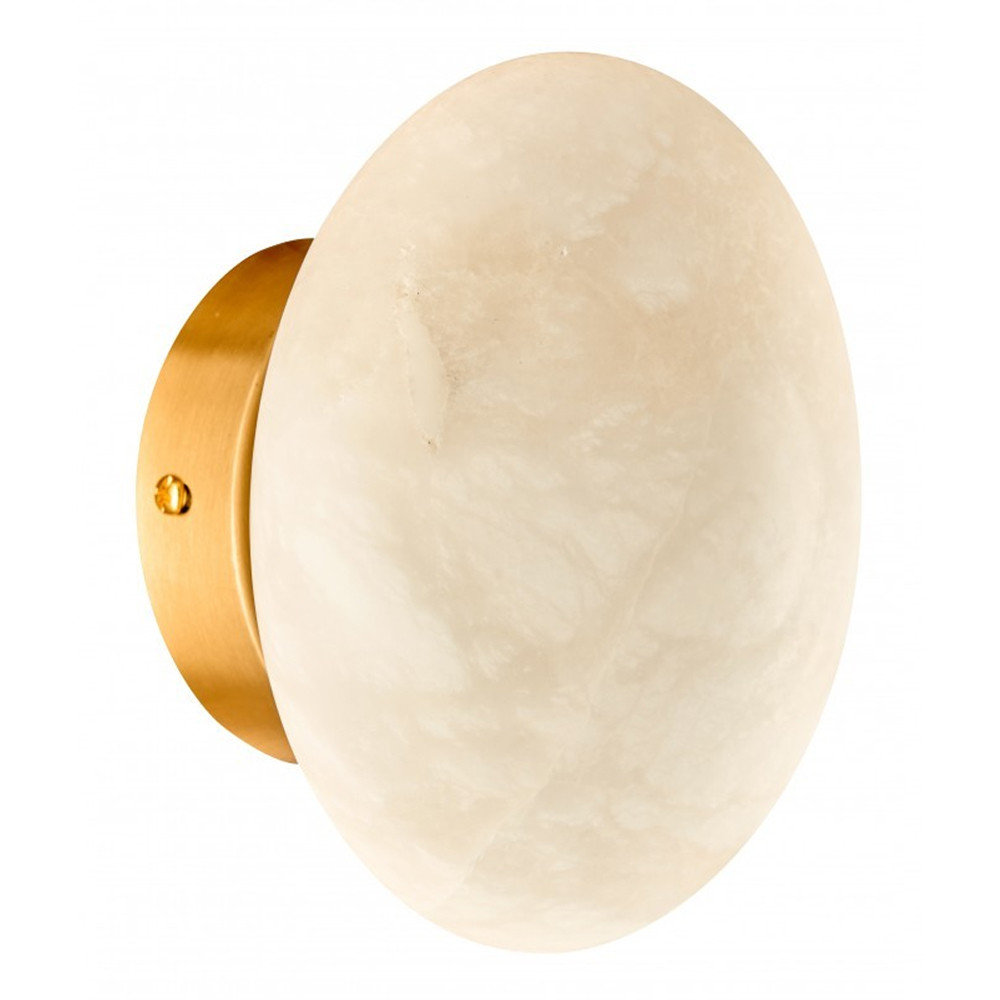 Бра в форме диска из натурального камня Cryptocrystalline Stone