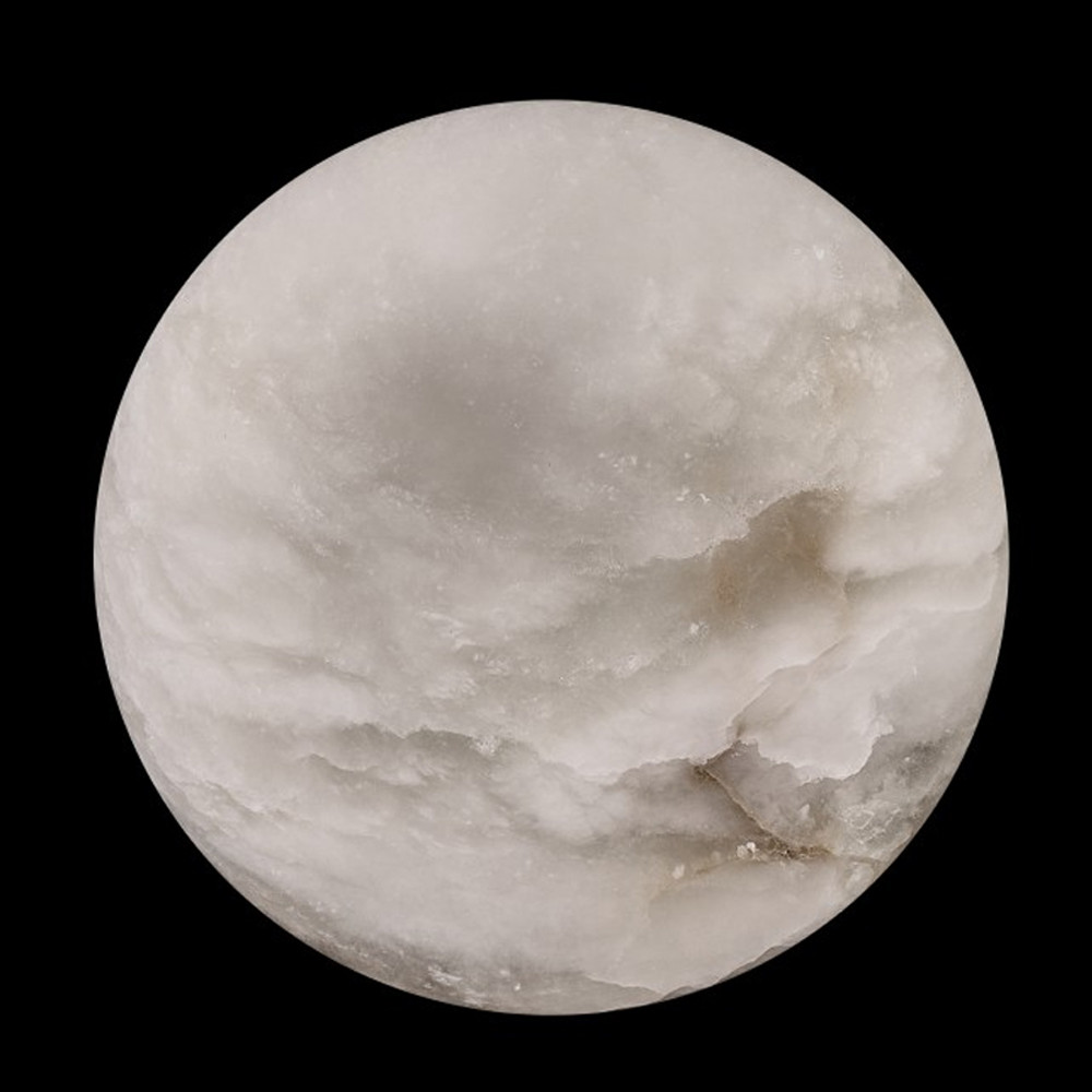 Бра в форме диска из натурального камня Cryptocrystalline Stone