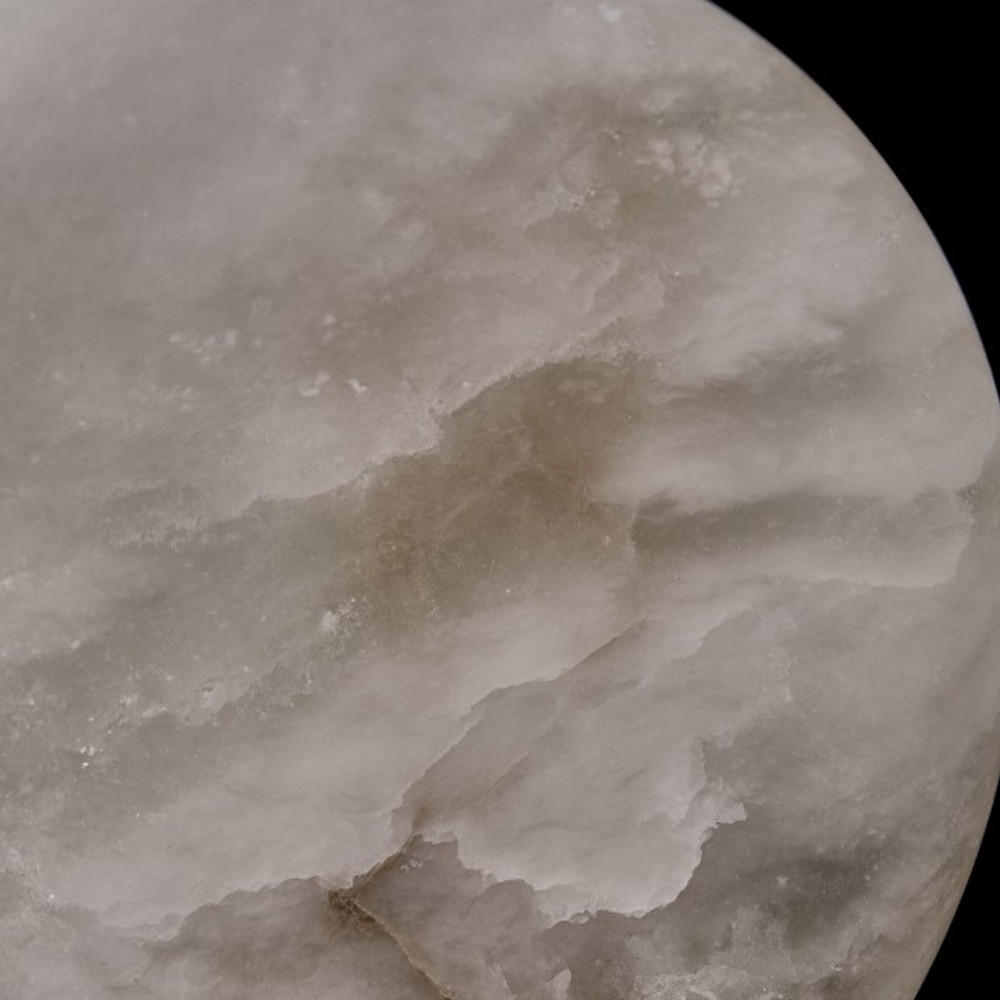 Бра в форме диска из натурального камня Cryptocrystalline Stone