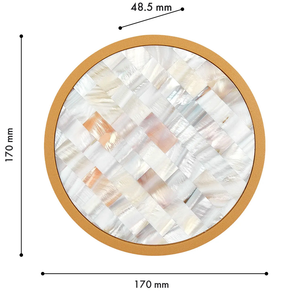 Бра в форме диска с перламутровыми прямоугольниками из морской ракушки Touch of Marine Charm
